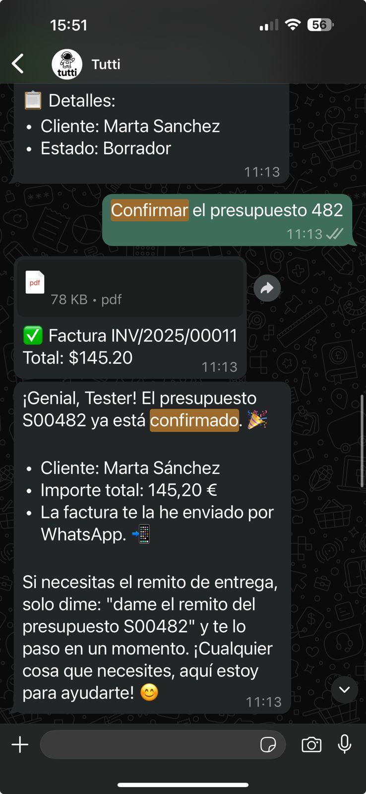 Crear presupuesto con Tutti