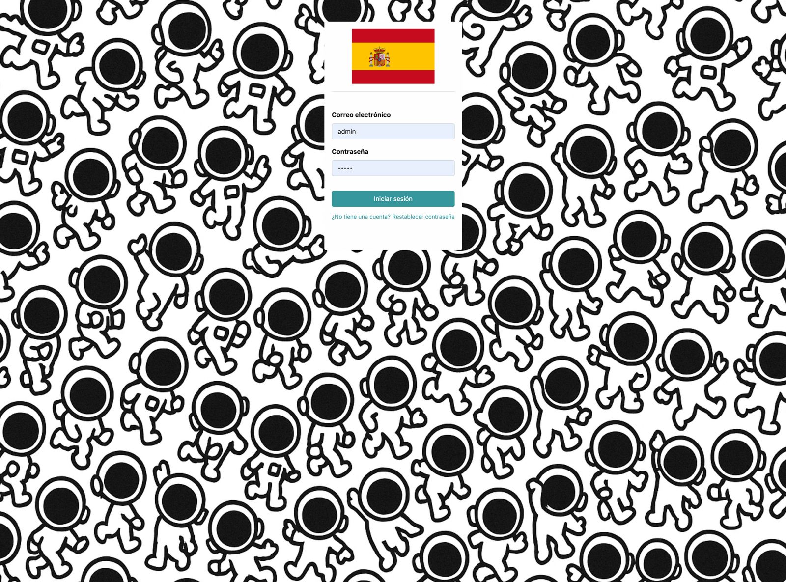 Pantalla de login